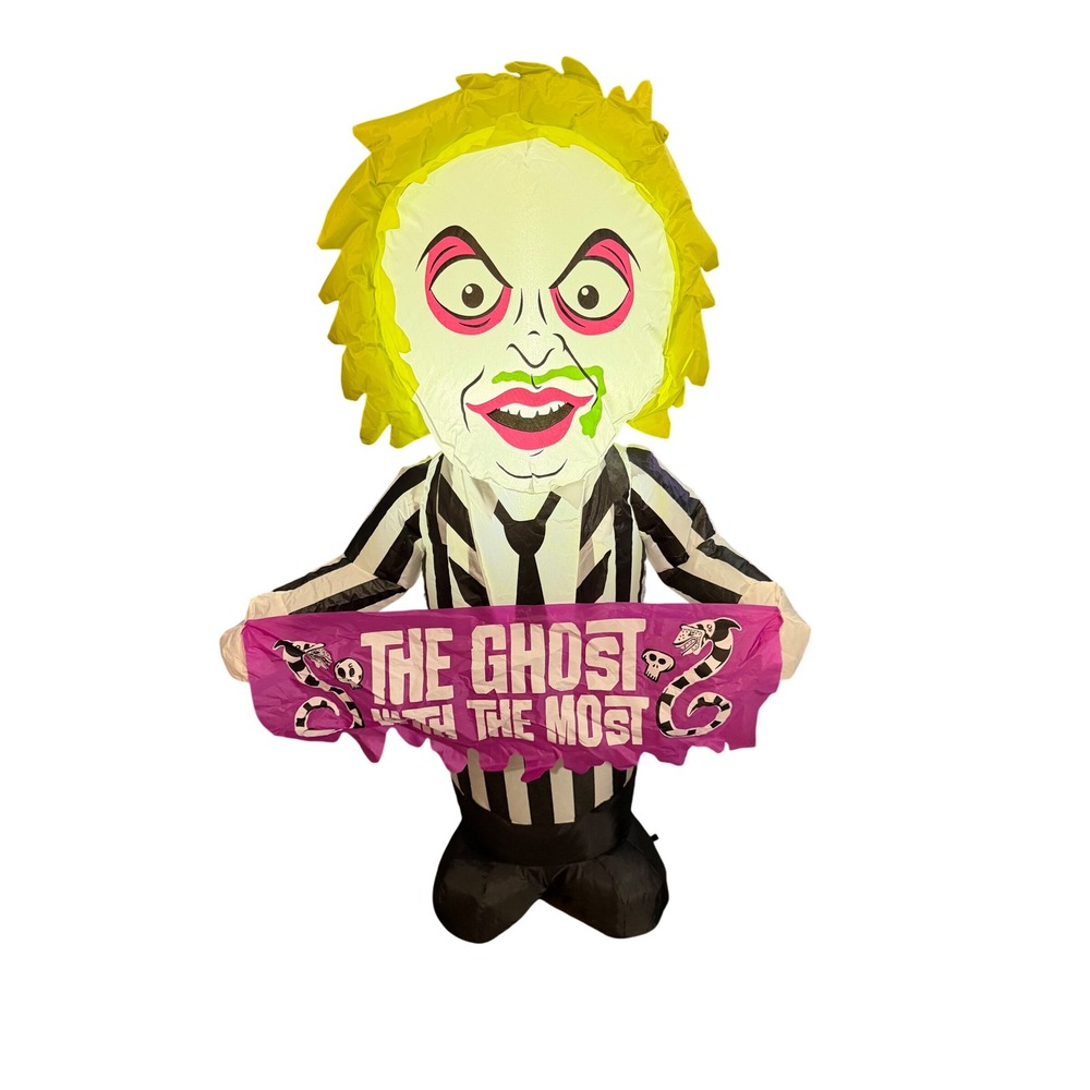 Beetlejuice Airblown Inflatable 3.5ft Light Up Halloween Decor NWOT Box Wear